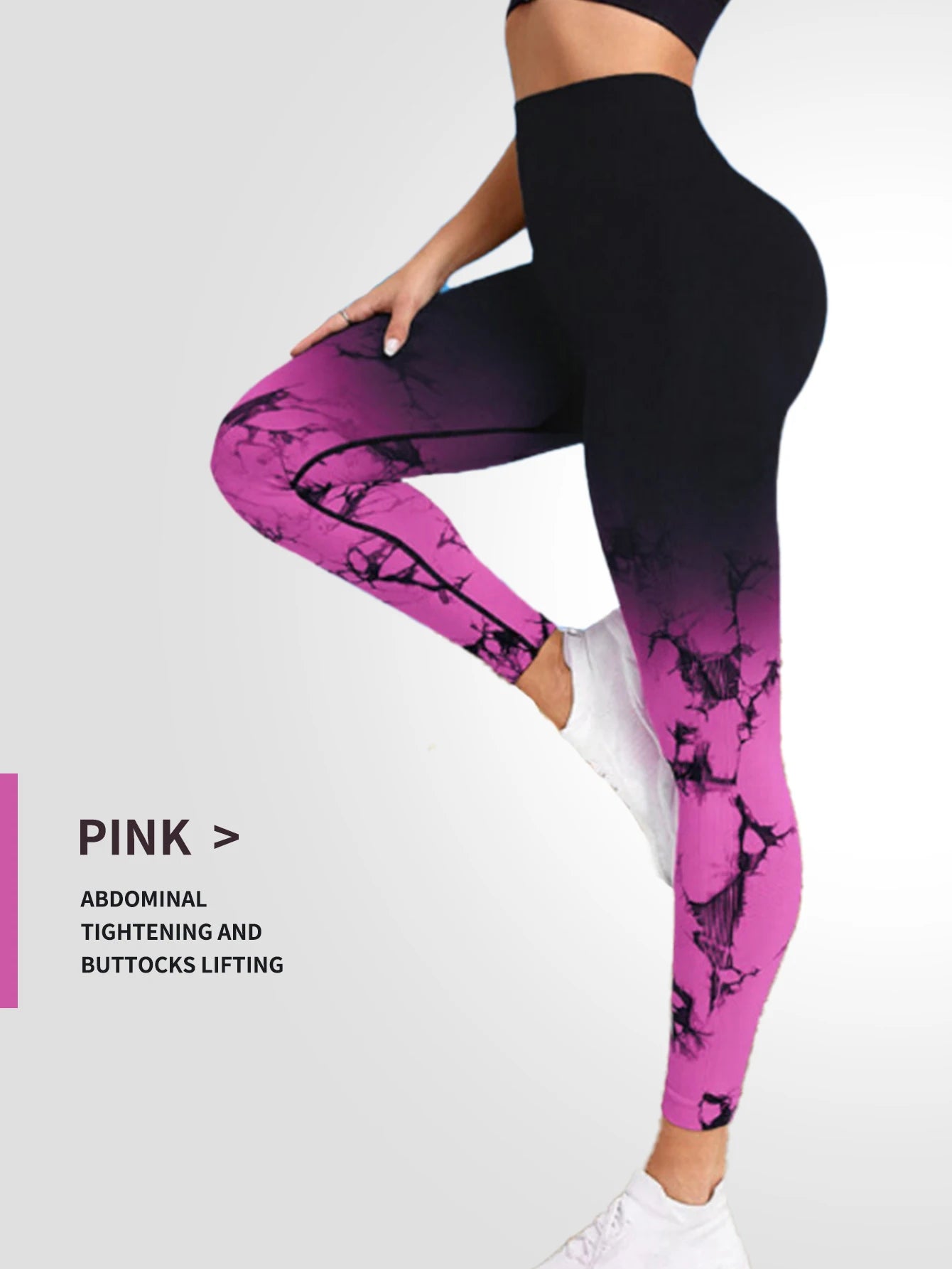 Tie Dye Women’s Leggings Seamless High Waisted