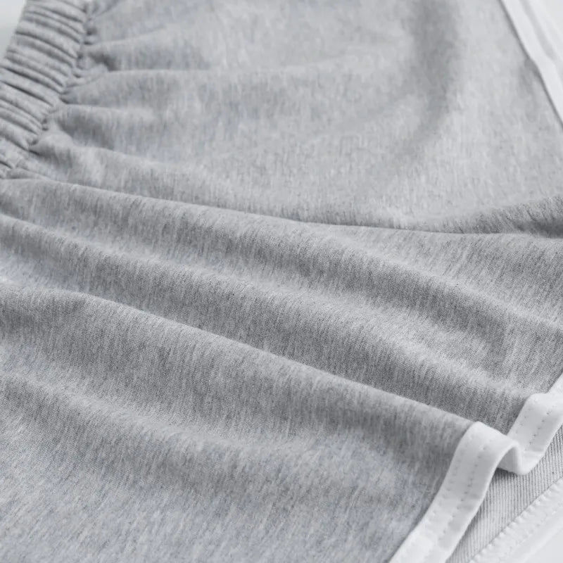 Elastic Striped Shorts For Women