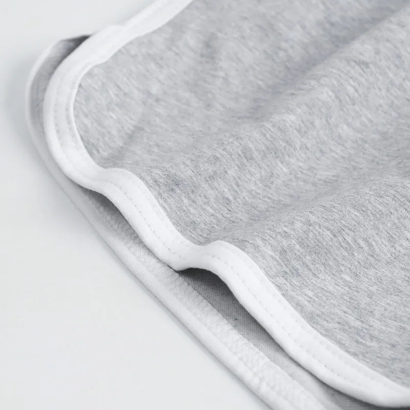 Elastic Striped Shorts For Women