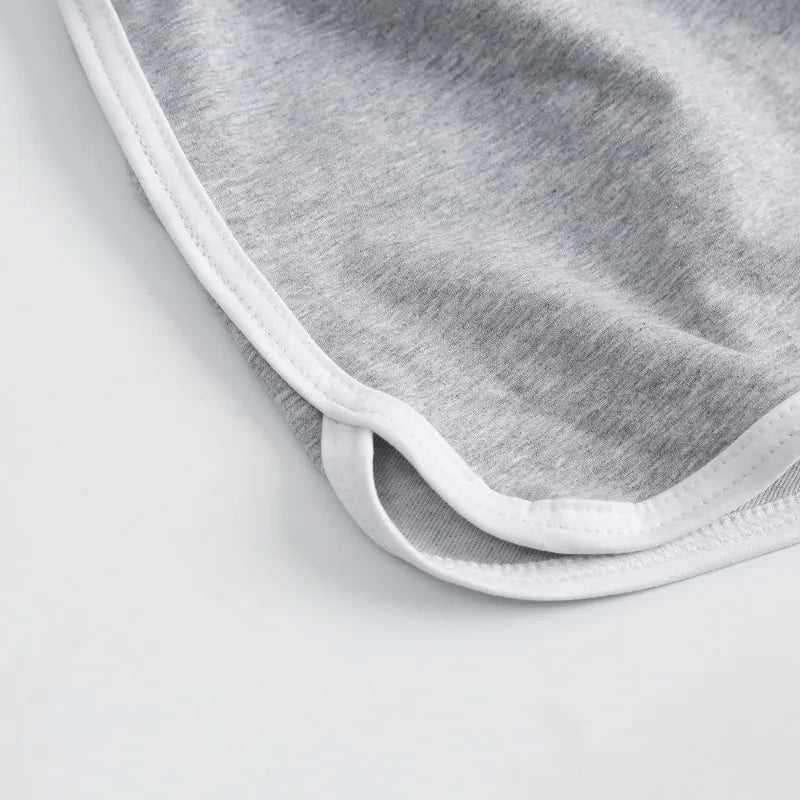 Elastic Striped Shorts For Women