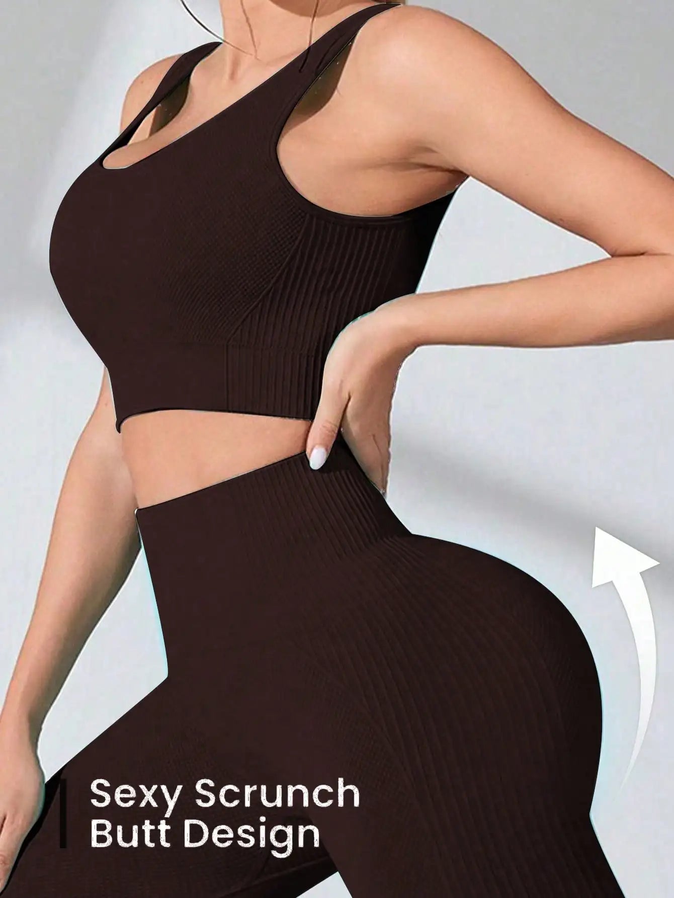 Women’s Workout Sets 2 Piece - Seamless Yoga Leggings